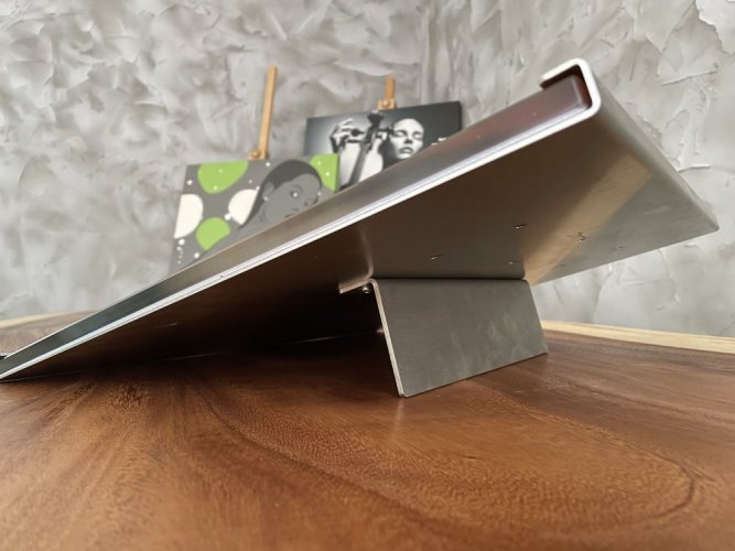 Stojánek Desk 450-400-12 bez skla - Materiál: Nerezová ocel