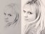 Redrawing a portrait from a photograph