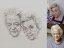 Redrawing a portrait from a photograph
